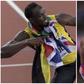 Usain Bolt (left) and new Olympic champion Noah Lyles (right).