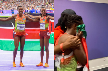 Paris 2024: Faith Kipyegon disqualified in 5000m final, stripped off silver medal for shoving Ethiopian runner Tsegay