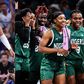 Greece star and Nigerian Freak Giannis Antetokounmpo teams up with D'Tigress star at Paris 2024 Olympics.
