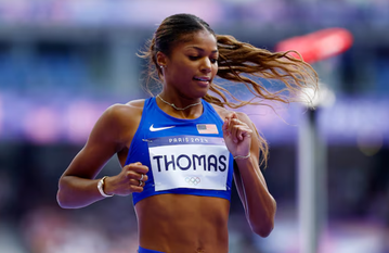 Paris Olympics: Julien Alfred, Gabby Thomas & Brittany Brown coast through 200m to set up exciting final.