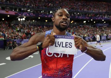 Noah Lyles opens up on plans to launch shoe brand following dominant 100m win at Paris Olympics