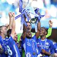 Victor Moses celebrates Chelsea's Premier League win