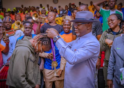 Ondo State Governor Lucky Aiyedatiwa gifts Super Falcons of Nigeria star Tosin Demehin ₦30 million and a house for WAFCON triumph.