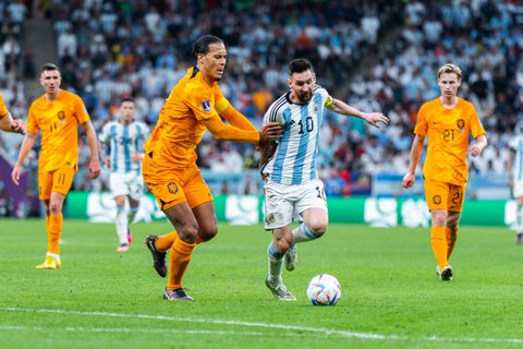 Van Dijk tackling Messi at the World Cup || Image credit: Imago