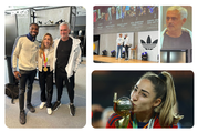 Noah Lyles: World champion celebrates with Jose Mourinho and World Cup winner Olga Carmona