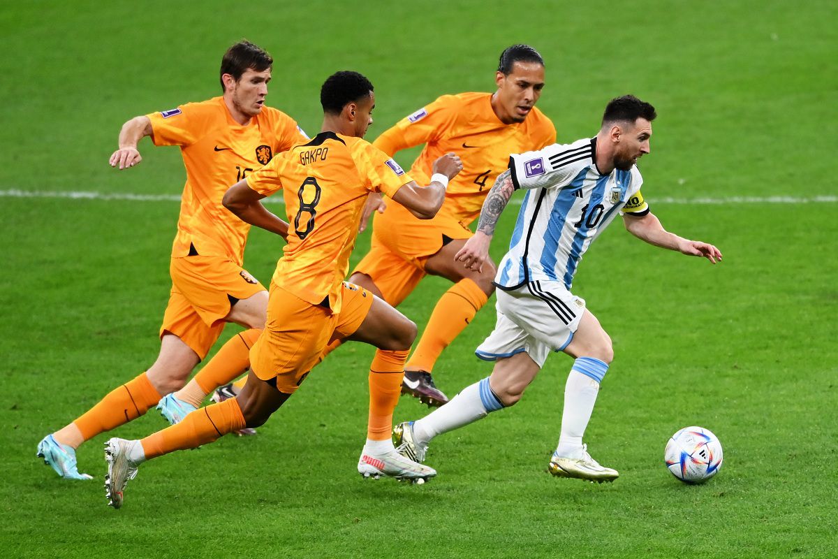 Lionel Messi against Netherlands at the World Cup in Qatar || Image via X formerly Twitter