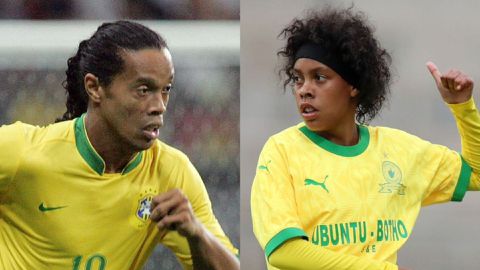 Female Ronaldinho lookalike from South Africa lights up the internet