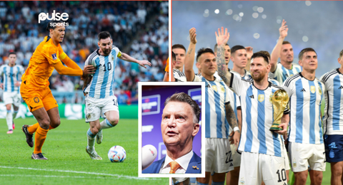 Lionel Messi: Liverpool's Van Dijk reacts to Van Gaal's rigged World Cup claim