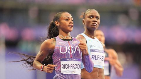 Sha'Carri Richardson heals Paris Olympics heartbreak with sweet victory over Julien Alfred in Zurich