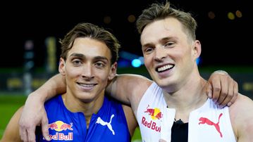 'That 54% was right' - American sprint legend reacts after misjudging Mondo Duplantis in 100m against Karsten Warholm