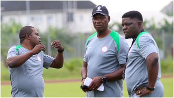 'We are not happy' - Super Eagles assistant coach declares after roasting from ex-Al Nassr no.7 Ahmed Musa-led Pillars