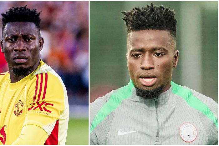 Super Eagles goalkeeper told to change hairstyle after fans compare him to Manchester United’s Andre Onana