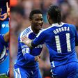 Chelsea legends Didier Drogba and Mikel Obi || Getty