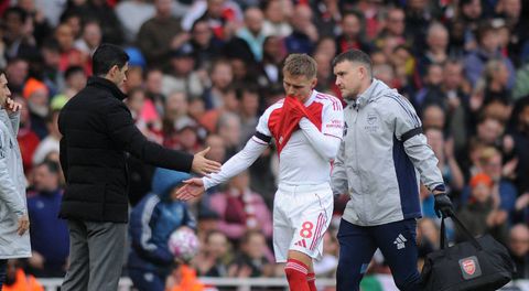 Odegaard’s injury woes continues, with Arteta set to lose Arsenal captain until next international break