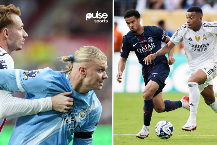 Kylian Mbappe and Erling Haaland in action for their respective clubs || Image credit: Imago