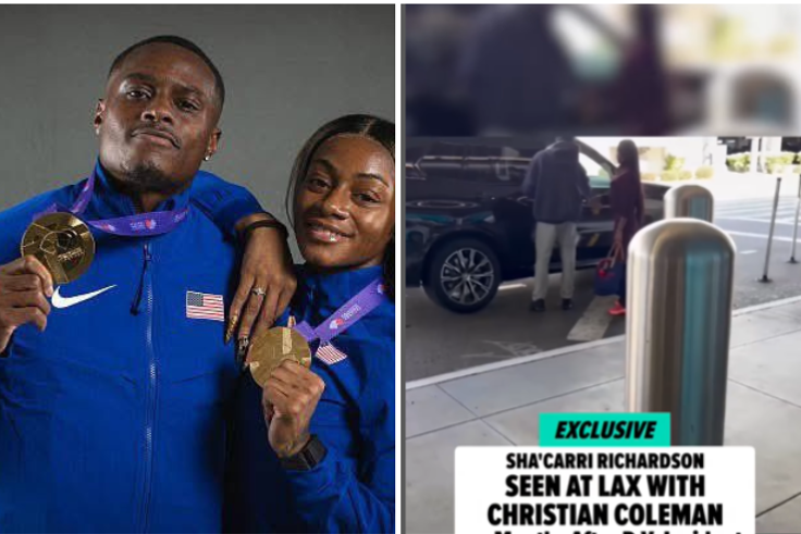Sha'Carri Richardson and Christian Coleman spotted together again confirming their relationship is still waxing strong