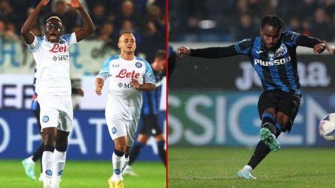 Atalanta vs Napoli: Victor Osimhen breaks Simy's Serie A record, Lookman pays homage to Ronaldo