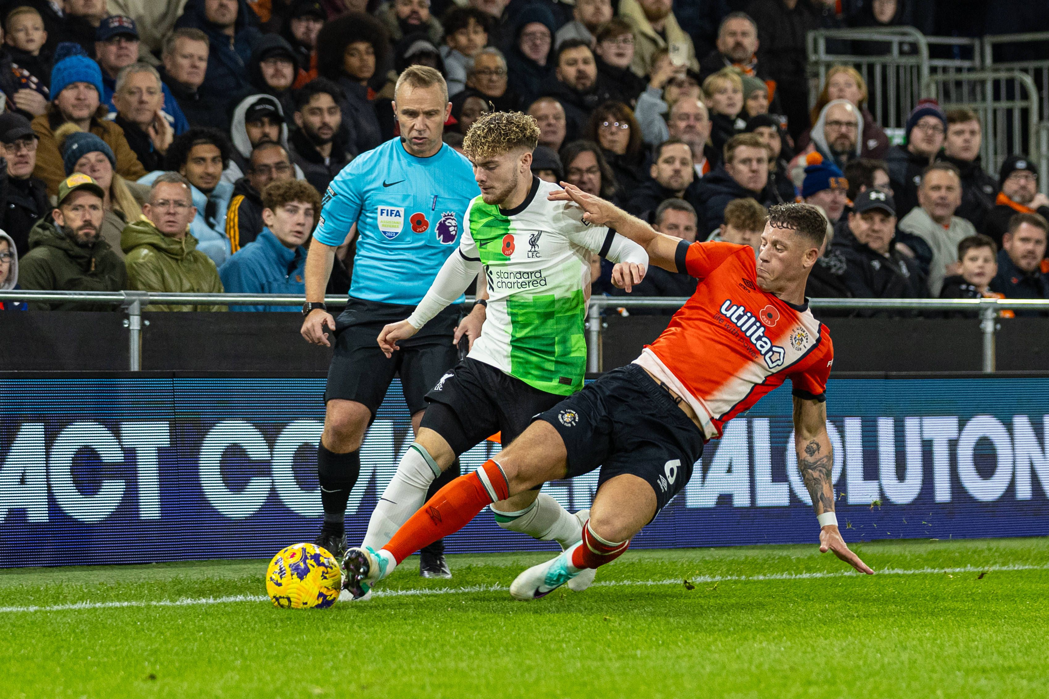 Luton Town vs Liverpool Premier League match || Credit: Imago