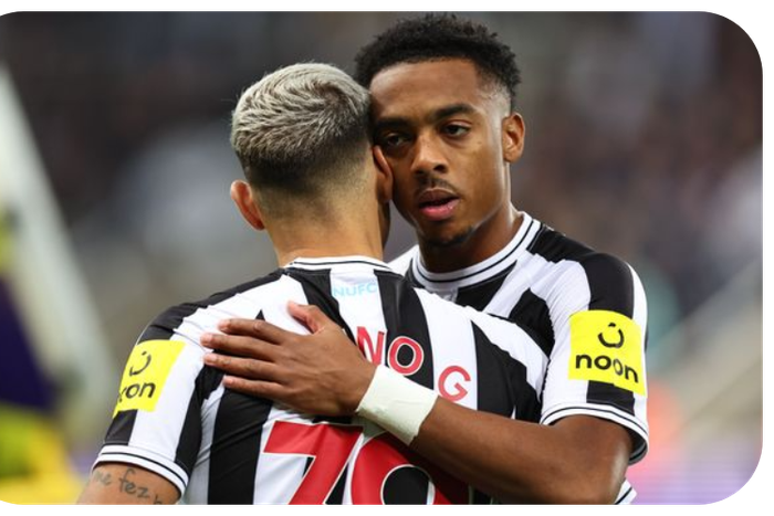 Bruno Guimaraes and Joe Willock racially abused