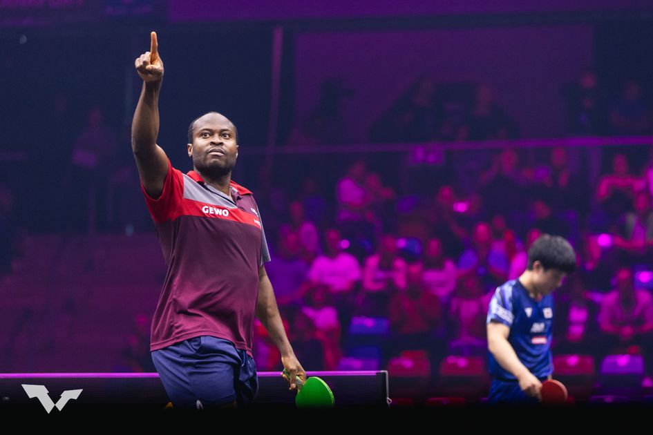 Nigeria’s Aruna battles Germany’s Walther in second round of WTT Champions Frankfurt