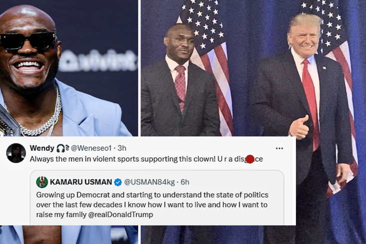 Kamaru Usman: Nigerians blast UFC star for 'proudly' endorsing Donald Trump ahead of U.S elections