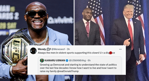 U r a disgrace –  Nigerians blast UFC star Kamaru Usman for 'proudly' endorsing Donald Trump ahead of U.S elections