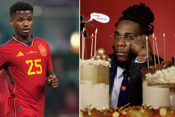 Ansu Fati adds Burna Boy's 'Last Last' to Spanish National team's playlist