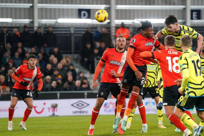 Declan Rice scores late winner for Arsenal against Luton || Image credit: Imago