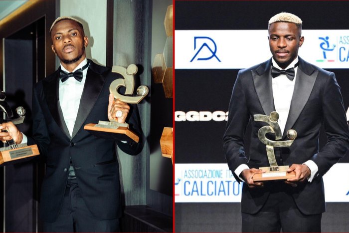 Victor Osimhen won the AIC Player of the Season || Image credit: Imago