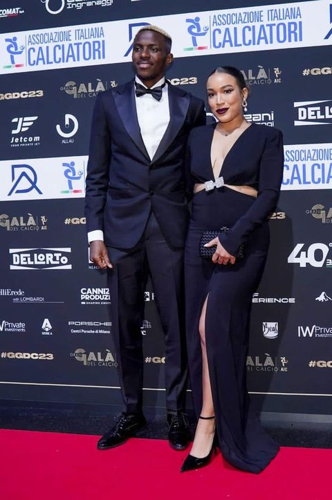 Victor Osimhen and his girlfriend serve ‘Couple Goals’ at Red Carpet of