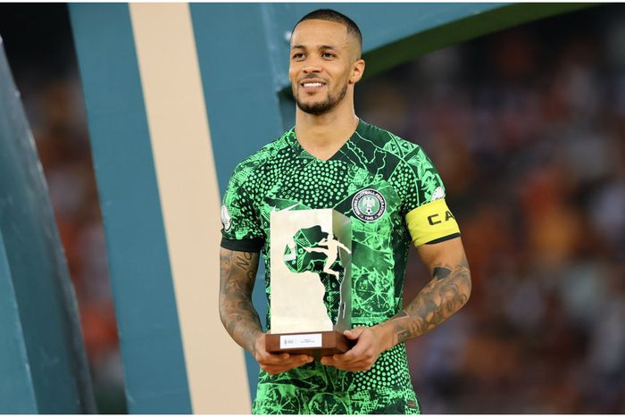 Troost-Ekong with his AFCON 2023 MVP award | IMAGO