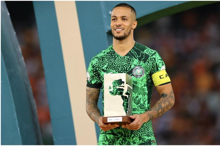 Troost-Ekong with his AFCON 2023 MVP award | IMAGO