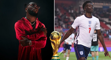 Bukayo Saka: Nigerians react as Burna Boy wishes Arsenal star well ahead of FIFA World Cup