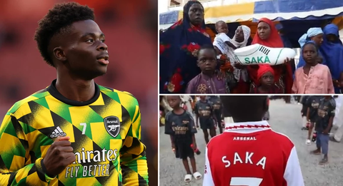 Bukayo Saka: Arsenal star helps 120 Nigerian children have life-changing operations
