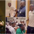 Super Eagles celebrate Victor Osimhen.