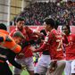 Fan arrested after attack on Forest players