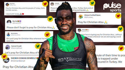 'Pray for Atsu' - Reactions as fans express serious worry on social media worry over missing Ghana star