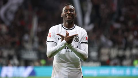 Kolo Muani in action for Frankfurt