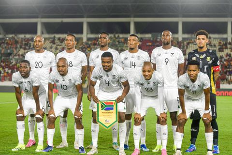 South Africa squad at AFCON 2023 semifinal - Imago
