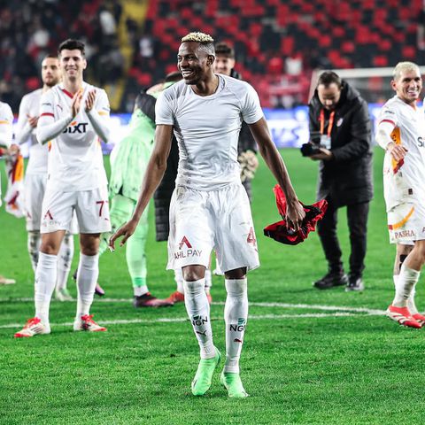 Victor Osimhen after the match.