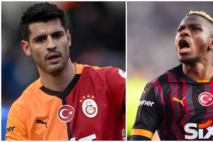 Alvaro Morata and Victor Osimhen