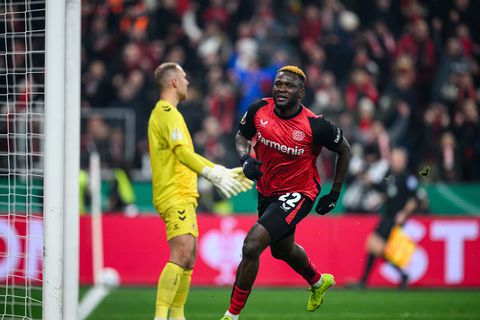 Boniface has scored 7 goals this season in the Bundesliga.
