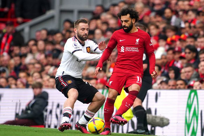 Mohamed Salah in action
