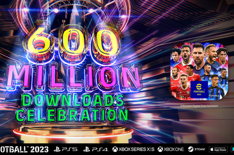 Konami announces eFootball 2023 has surpassed 600 million downloads worldwide