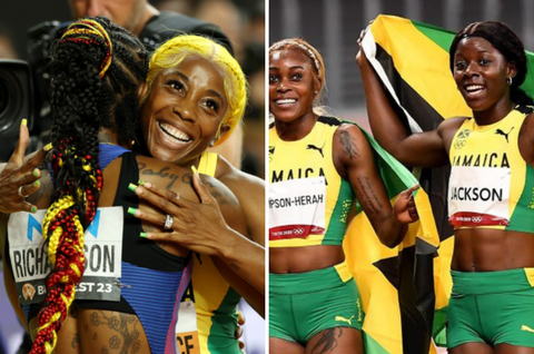 Sha'Carri Richardson and Fraser-Pryce: Fans pick duo ahead of Thompson-Herah and Jackson to headline Paris Olympic campaign