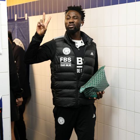 Wilfred Ndidi before he stepped on the pitch against Sunderland