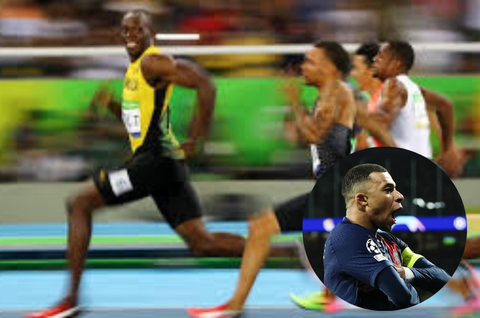 UK-based sports firm dares compare Kylian Mbappe's 100m speed to Usain Bolt. Angry track fans react
