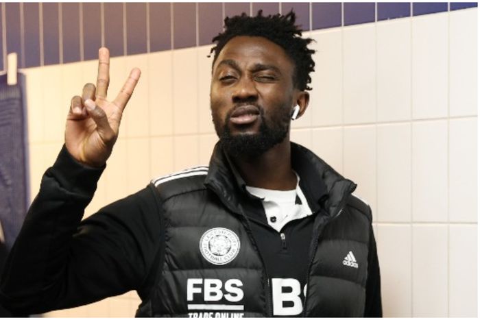 Wilfred Ndidi looks happy to be back with his Leicester City