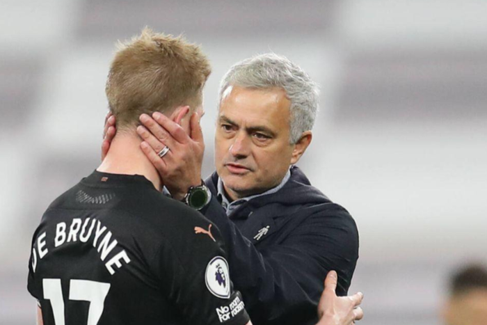 Kevin de Bruyne and Jose Mourinho || Image credit: Imago