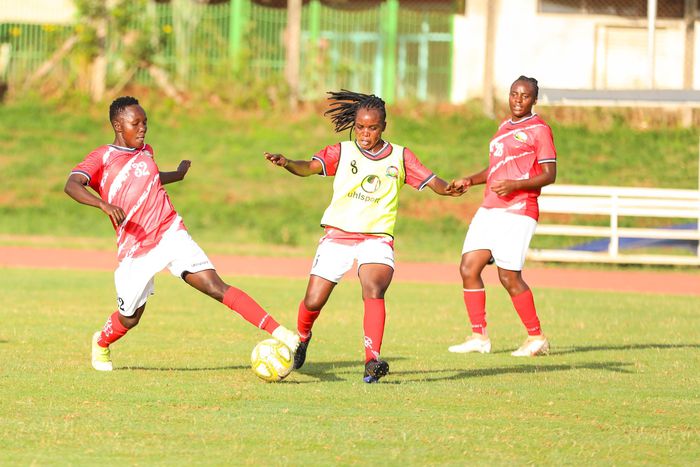 Harambee Starlets during training